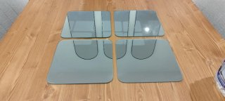 4 Specchi Decorativi in Cristallo 20x20