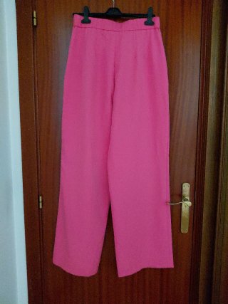 Pantalón ancho rosa T-42