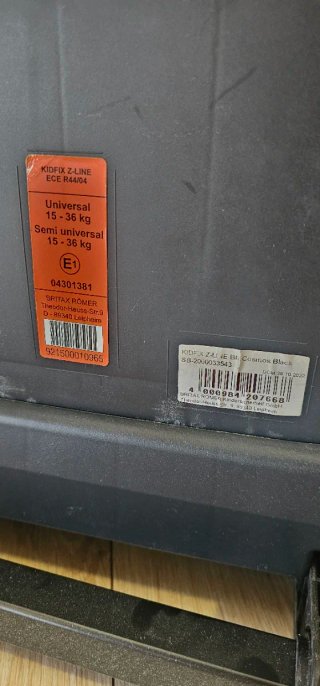 Silla coche Britax Römer Negra