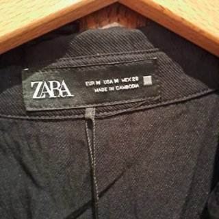 Vestido camisero Zara negro talla M