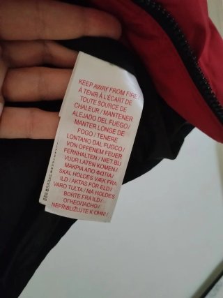 Giubbino ragazzo Jordan rosso