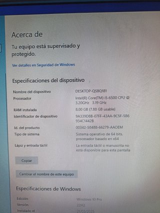 HP EliteDesk i5 - 8GB DDR4 - 500GB - Windows 11