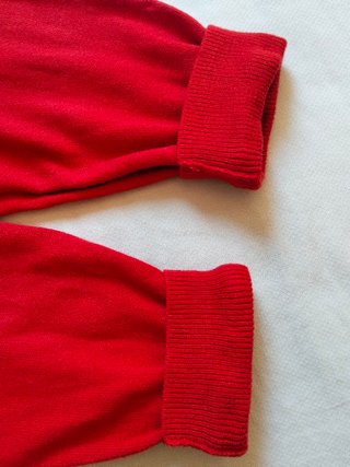 Chaqueta roja cuello redondo