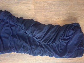 Vestido negro halter talla S