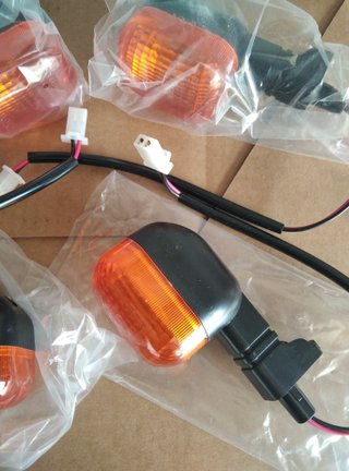 Juego 4 Intermitentes Derbi Variant Naranja