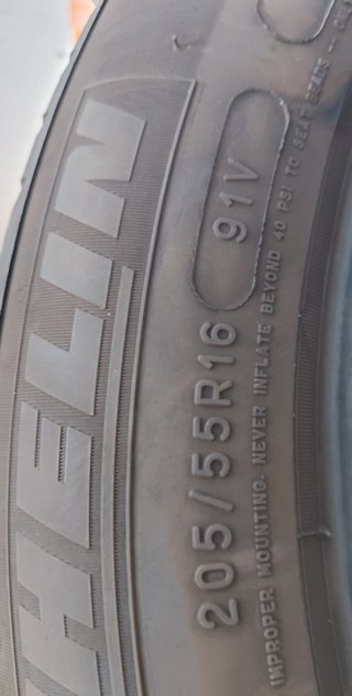 4 Neumáticos Michelin 205/55R16 91V Run Flat