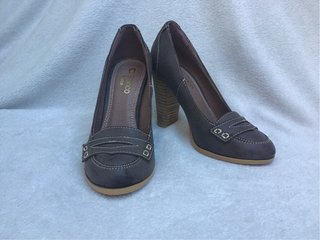Zapatos tacón marrones Blanco T.36