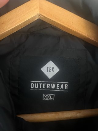 Chaqueta acolchada negra XXL