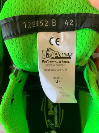 Zapatillas U-Power grises y verdes