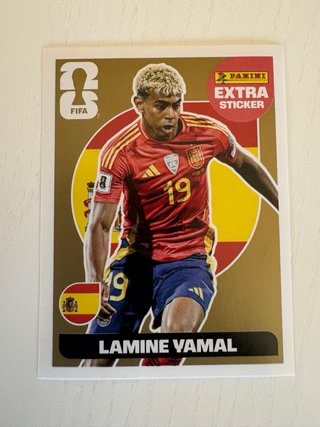 Lamine Yamal ORO Extra GOLD Sticker Copa Mundial