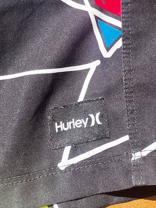 Bañador Hurley Negro Estampado Triángulos