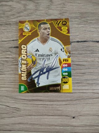 Carta Mbappé Balón de Oro Firmada