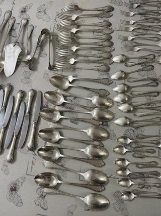 Cubiertos Vintage Dalia 100- Set 78 piezas