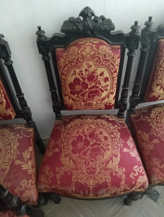 Conjunto 5 Sillas/Sillones Estilo Historicista