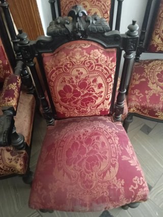 Conjunto 5 Sillas/Sillones Estilo Historicista