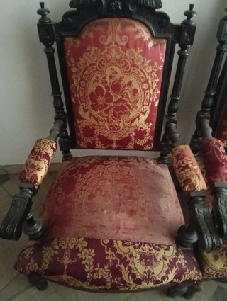 Conjunto 5 Sillas/Sillones Estilo Historicista