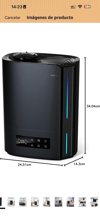 Humidificador Negro