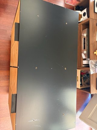 Mueble auxiliar vintage madera y metal