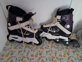 Patines en línea Oxelo morado y negro
