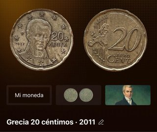 Grecia 20 céntimos 2011 - Moneda