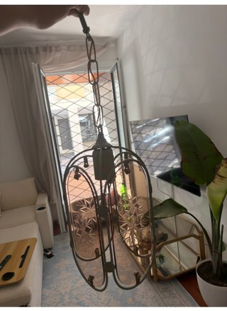 Faroles Shabby Chic Vidrio Grabado