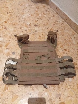 Chaleco Táctico Airsoft Beige/Oliva Talla Única