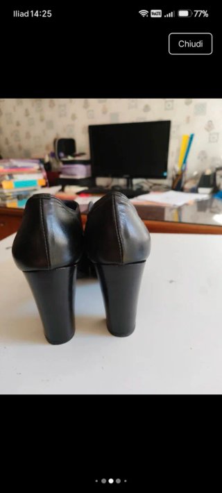 Scarpe donna tacco nero