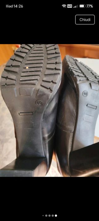 Scarpe donna tacco nero