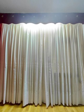 Cortinas blancas (par)