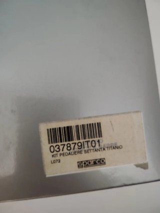 Pedales Sparco Titanio Nuevos