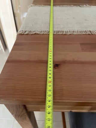 Mesa comedor madera + 4 sillas