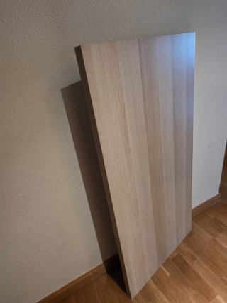 Mesa Escritorio Ikea 120cm Madera y Metal