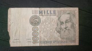 Billete 1000 Lire Italia