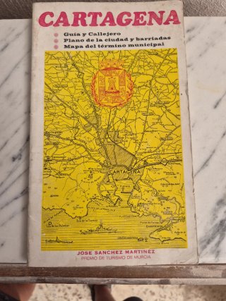 Guía Cartagena 1977: Plano ciudad y mapa