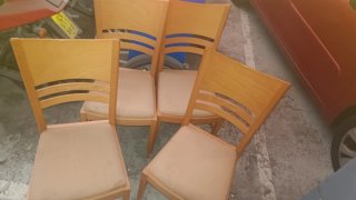 Conjunto sillas comedor madera sin arañazos