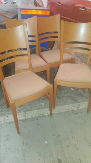 Conjunto sillas comedor madera sin arañazos