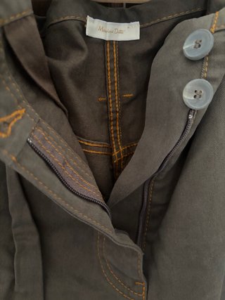 Pantalón Massimo Dutti verde caqui