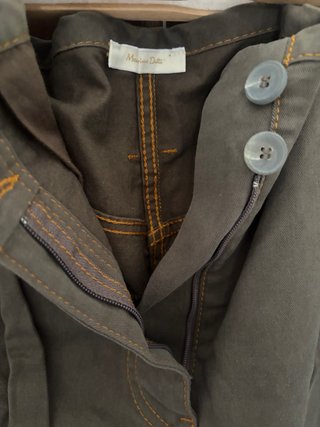 Pantalón Massimo Dutti verde caqui