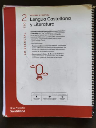 Cuaderno Lengua castellana 2 ESO Construyendo m...