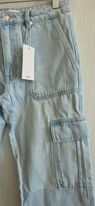 Pantalón vaquero cargo azul