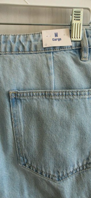 Pantalón vaquero cargo azul