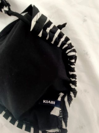 Costume da bagno Kiabi righe bianche e nere XXL
