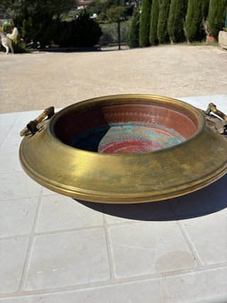 Braciere antico in rame grande