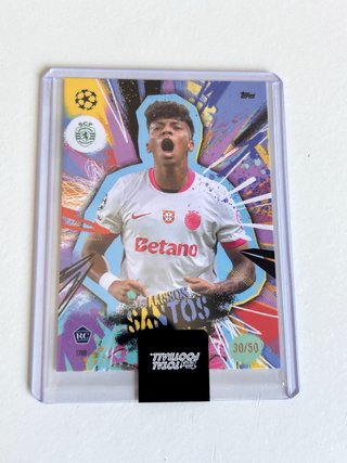 Carta Alisson Santos RC 30/50 Topps