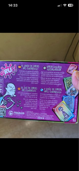 Juego de cartas Virus!