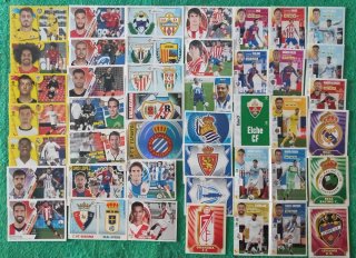 Lote de cromos de fútbol Liga Este Panini .