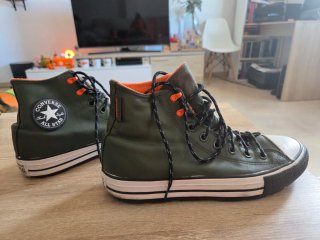 Botas Converse Impermeables Verdes Naranja