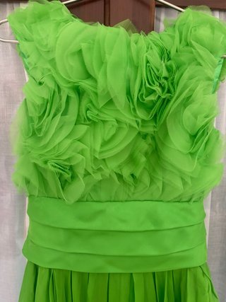 Vestido eventos verde lima Roberto Verino
