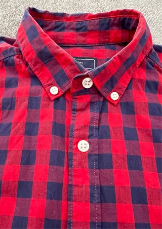Camisa Springfield cuadros rojo y azul