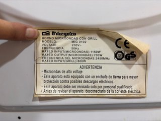 Microondas Orbegozo